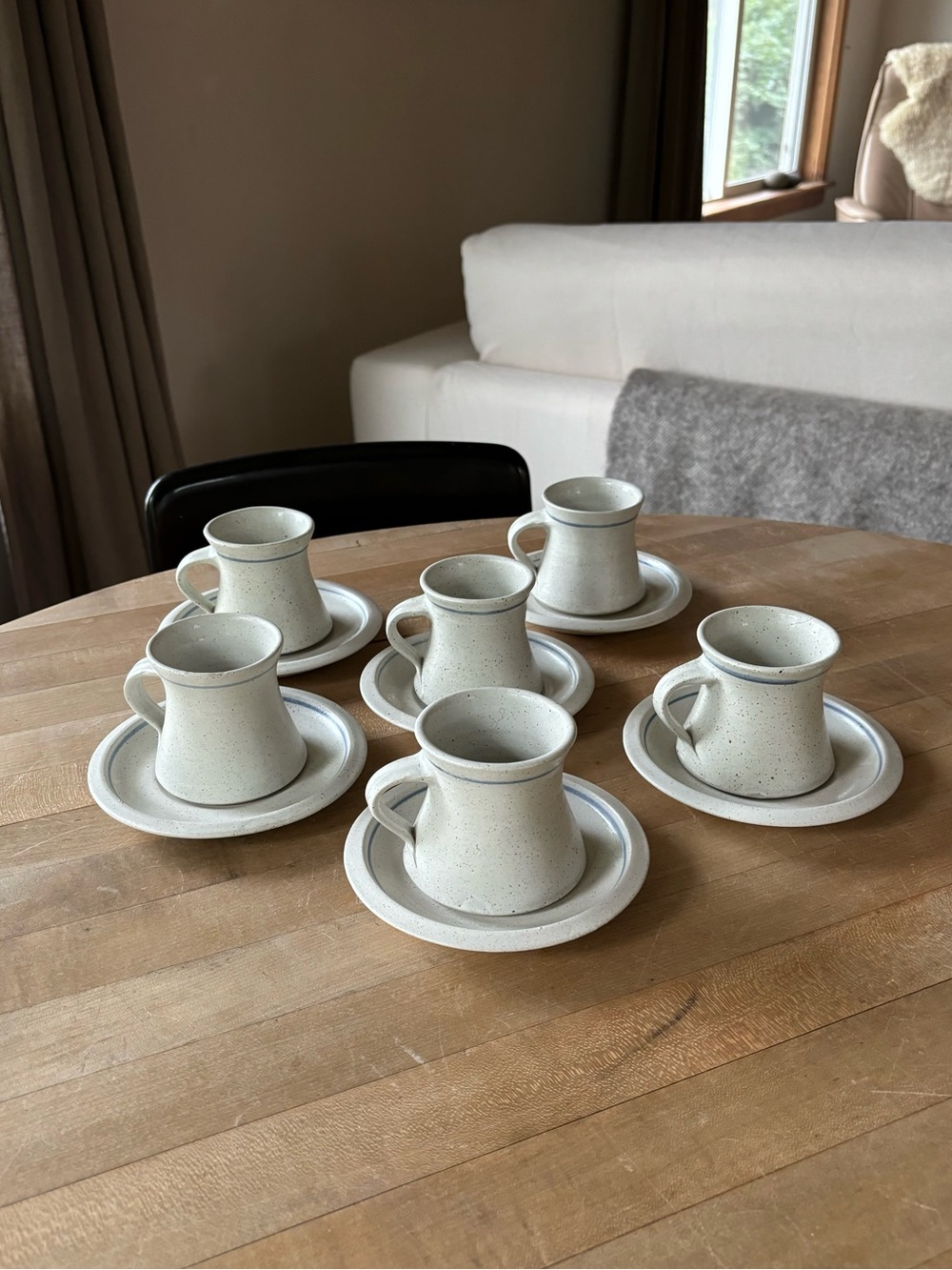 Vintage Studio Pottery Cups/Saucers